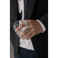 thumbnail image 6 of Inlaid Onyx Rings Casual Stainless Steel Agate Rings for Women Men,Women Statement Rings Stacking Rings Size 7-15, 6 of 6