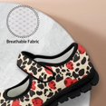 thumbnail image 6 of Psesaysky Women's Soft Comfortable Casual Shoes Leopard Print Love Sneakers for Ladies Girls Hook & Loop Size 5.5-10, 6 of 7