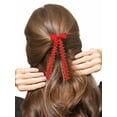 thumbnail image 3 of Way to Celebrate Americana Ribbon Hair Bow Clips, Red and Blue, 2 Pieces, 3 of 4