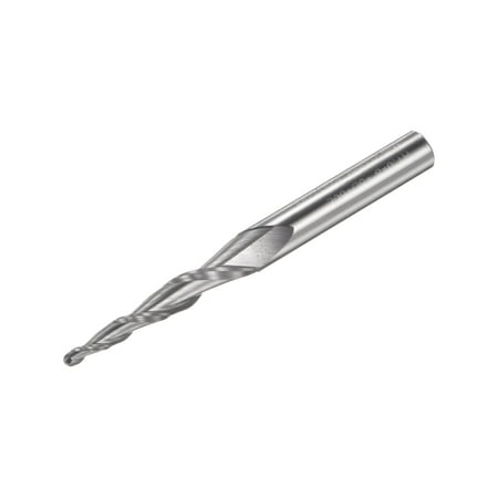 

Uxcell 2mm x 6mm 8 Degree Angle Uncoated Carbide 2 Flutes Tapered Ball Nose End Mill
