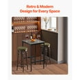 thumbnail image 2 of KFFKFF Bar Table with Durable Metal Frame, High Top Design for Small Kitchen or Dining Area, Suitable for Coffee or Cocktail Counter, Simple Assembly, 24x24x36 inches, Ideal for Living Room or Party, 2 of 9