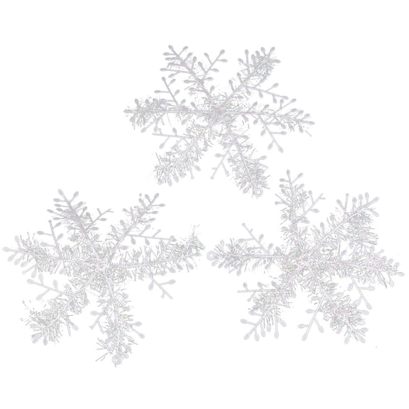 PEIBang Christmas Snowflakes Ornaments,Snow Flakes Ornaments for Winter Christmas Tree Decorations,Hanging Snowflake for Xmas Tree Accessories