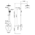 thumbnail image 5 of Exposed Shower Faucet Set, Three Functions Complete Shower System With Rough-In Valve, 5 of 5