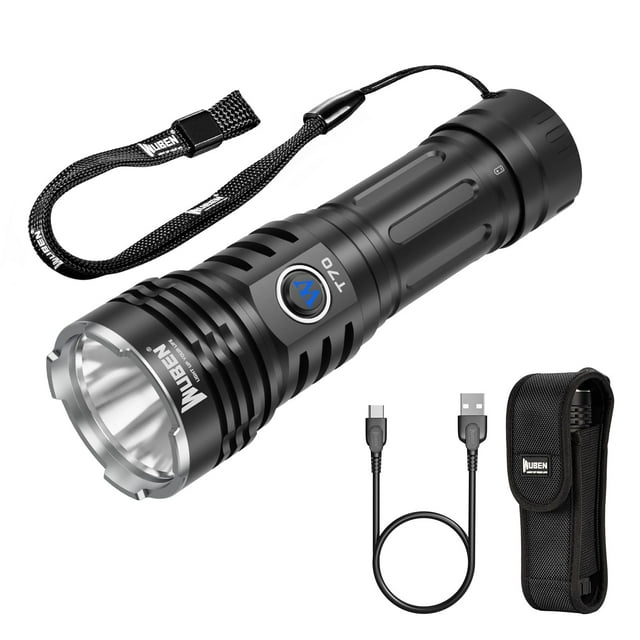 Linterna WUBEN T70 recargable de 4200 lúmenes a prueba de agua