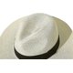 thumbnail image 4 of Women Wide Brim Straw Panama Roll Up Hat Belt Buckle Fedora Beach Sun Hat Upf50+, 4 of 5