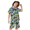 thumbnail image 3 of Kids Toddler Boys Shorts Set Casual Girls Short Sleeve Casual Tops Hawaii Beach Holiday Floral Shirts T Shirt Shorts Two Piece Clothes Set Summer Outfits,Size 6 Years 7 Years, 3 of 5
