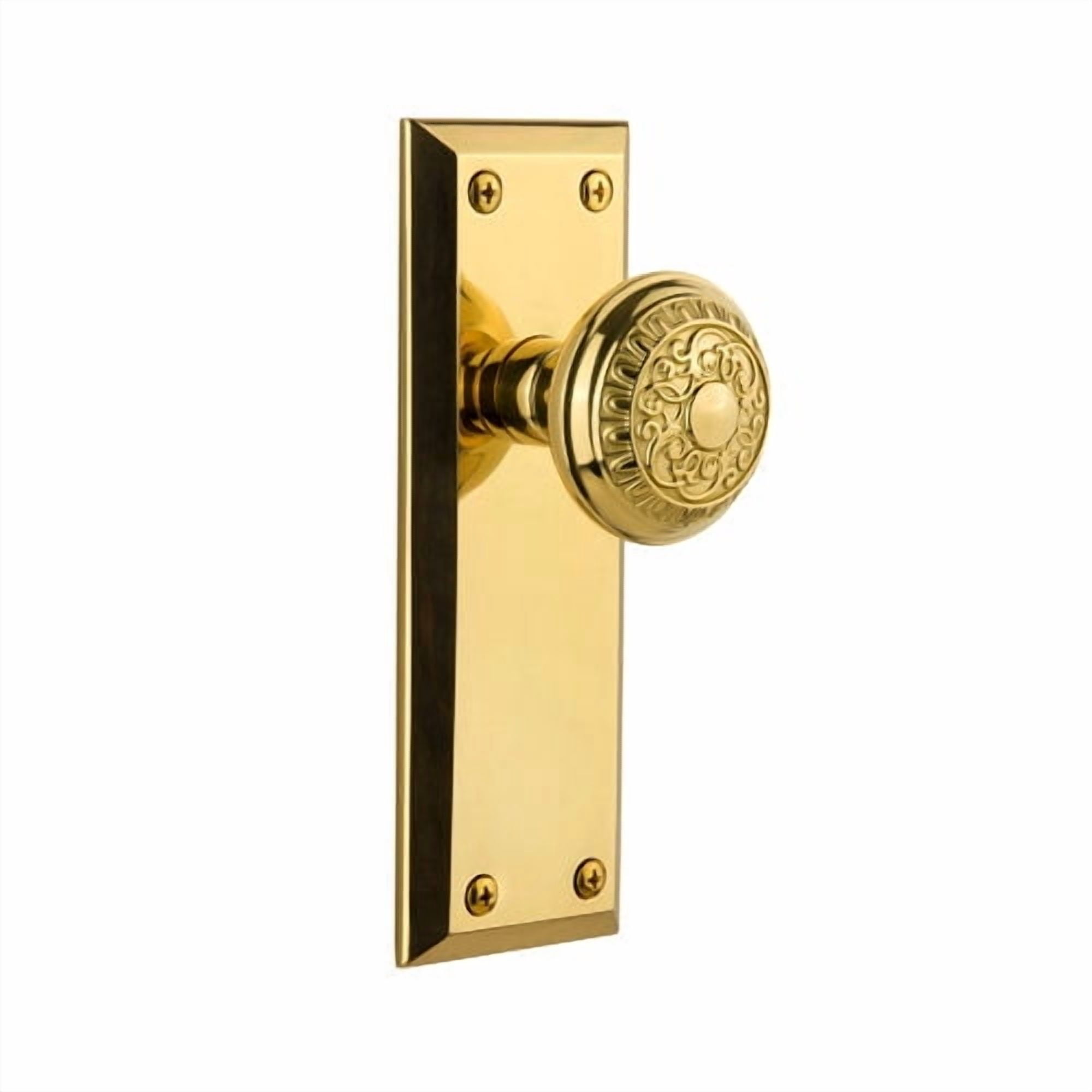 Grandeur 801250 Fifth Avenue Solid Brass Rose Single Dummy Door - Brass