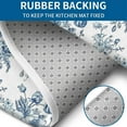 thumbnail image 4 of Pioneer Flower Floral Print Pattern Bathroom Rugs Sets 3 Piece,Toilet Cover Set,Absorbent Non Slip Bathroom Mats Sets with U-Shaped Contour Rug Toilet Rug Set, 4 of 5