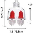 thumbnail image 2 of 6pcs Aquarium Plastic One Way Check Valves Non-Return, Air Pump Accessories for Fish Tank Airline Tubing, 2 of 5