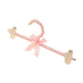 thumbnail image 2 of Perchas estándar elegantes para ropa Perchas decorativas con lazo de cinta Ropa Percha Clips Rosa, 2 of 9
