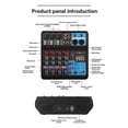 thumbnail image 5 of A5 Live SoundCard Mixing Console Mixer for Live Streaming DJ Audio Equipment Professional Audio 5Cha, 5 of 5