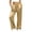 Gold, variant on Satin Wide Leg Pajama Pants for Women Elastic High Waist Loose Shiny Silk Casual Loungewear Trousers with Pockets