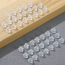 WHAMVOX Transparent PVC Stop Bumpers for Furniture Cabinet Doors Drawers with Firm Installation and Anticollision 200 Pcs
