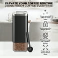 thumbnail image 4 of Kaffe Airtight Kitchen Storage Container, Coffee Canister with Airtight Lid (BPA Free) Black / Stainless Steel, 4 of 4