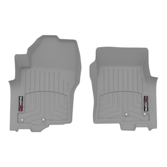 WeatherTech Custom Fit FloorLiners compatible with 2022-2025 Nissan Frontier - 1st Row (Driver & Passenger), Grey