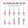 thumbnail image 2 of Juego de brocas para uñas Makartt Diamond Liding para taladro de uñas, 2 of 8