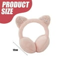 thumbnail image 4 of Women's Winter Warm Cat Ear Muffs Cute Catear Earmuff Headband Faux Fur Outdoor Earmuffs - pink, 4 of 5