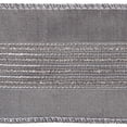 thumbnail image 3 of Vickerman 2.5" x 5 Yards Gray Glitter Dori Trim Dupion Ribbon., 3 of 3