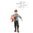 thumbnail image 1 of Lefu Modèles de Trains Fermier Berger Figurines Peintes Simulation Ferme Personnes Debout, 1 of 5