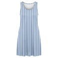 thumbnail image 4 of Dolkfu Women'S Summer&Fall Dresses French Style Sleeveless Multicolor Crew Neck Mini Bodycon Dresses Striped Casual Slim Dresses Multicolor,L, 4 of 6