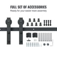 thumbnail image 4 of KFFKFF Durable Track System Sliding Barn Door Hardware Kit 004‑2.44M 8FT Carbon Steel, 4 of 9