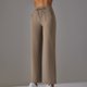 thumbnail image 5 of Gibobby Leggings yoga mujer Pantalones de yoga para mujer, transpirables, de cintura alta, elásticos, sueltos, informales, con bolsillo, pierna anch(Café,XL), 5 of 5