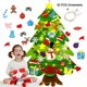 thumbnail image 2 of Árbol de Navidad de fieltro DIY Árbol de Navidad de tela de fieltro Decoración navideña de fieltro Árbol de Navidad de fieltro tridimensional, 2 of 6