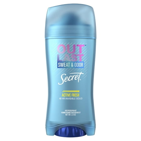 Secret Outlast Invisible Solid Antiperspirant Deodorant for Women Active Fresh 2.6 oz
