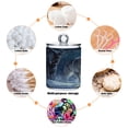 thumbnail image 4 of Wolf in Snow Trees Moonlight Translucent Plastic Cans Storage Canisters with Lid Set of 4, 4 of 7