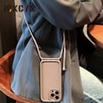 thumbnail image 2 of Luxury Crossbody Necklace Cord Lanyard Silicone Soft Case For iPhone 15 Pro Max 14 Pro Max 13 12 11 XS XR 7 8 Plus SE Cover, 2 of 4