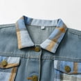 thumbnail image 7 of Sngxgn Toddler Baby Boys Girls Jean Jacket Kids Denim Jacket Long Sleeve with Button Outwear Top Coat(Brown,6-12 M), 7 of 7