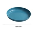 thumbnail image 3 of Dinner Plates with Deep Rim for Serving Salad and Pasta, Microwave and Dishwasher Safe Reusable Plates, 3 of 6