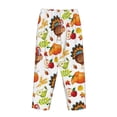 thumbnail image 5 of Daiia Thanksgiving Turkey Women's Sleep Pant with Pockets and Drawstring,Pajama Pants-Small, 5 of 9