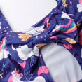 thumbnail image 5 of Little Girls Dresses Unicorn Casual Ruffled Sleeve Swing Summer Pony Rainbow Dress Toddler Birthday Party Sundress 3-4 Years, 5 of 5