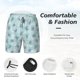 thumbnail image 3 of Fotbe Sea Turtle Traje de Baño para Hombre – Shorts de Natación de Secado Rápido con Forro y Bolsillos-Large, 3 of 6