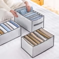 thumbnail image 5 of Kaireo Clothes Drawer Organizer 7 Grids, Small Mesh Storage Box for Underwear Socks Ties, Breathable Washable Closet Organizer for Dresser Wardrobe – Grey, 5 of 9