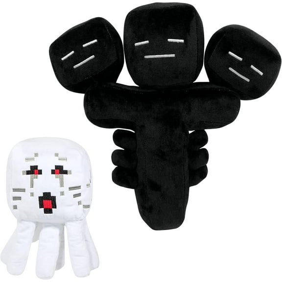 Wither Storm Plush Ghast Plush,Soft Cartoon Stuffed Animals Plushies Figure Doll for Kids Game Fan Halloween Birthday Gift