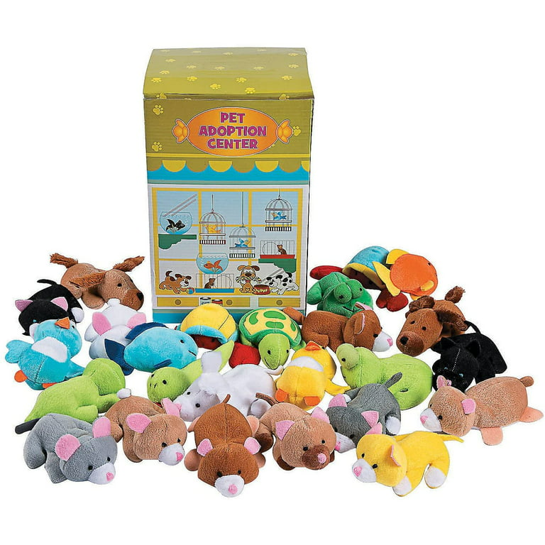 Small Stuffed Animals Assortment - 12 Pack of Mini Plush Animal Toys i –