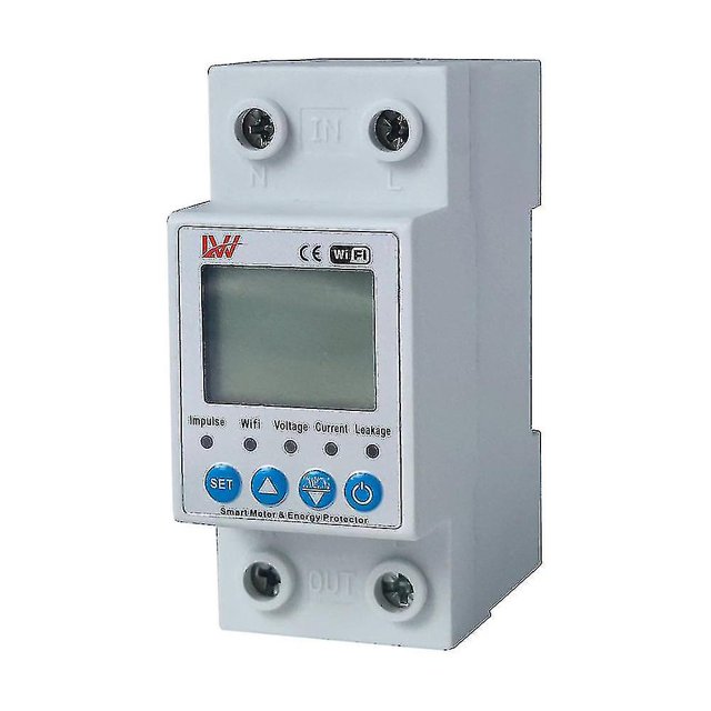 Protector contra fugas de recierre automático Fuente eléctrica ajustable que protege la pantalla Lcd Ce con función de medición