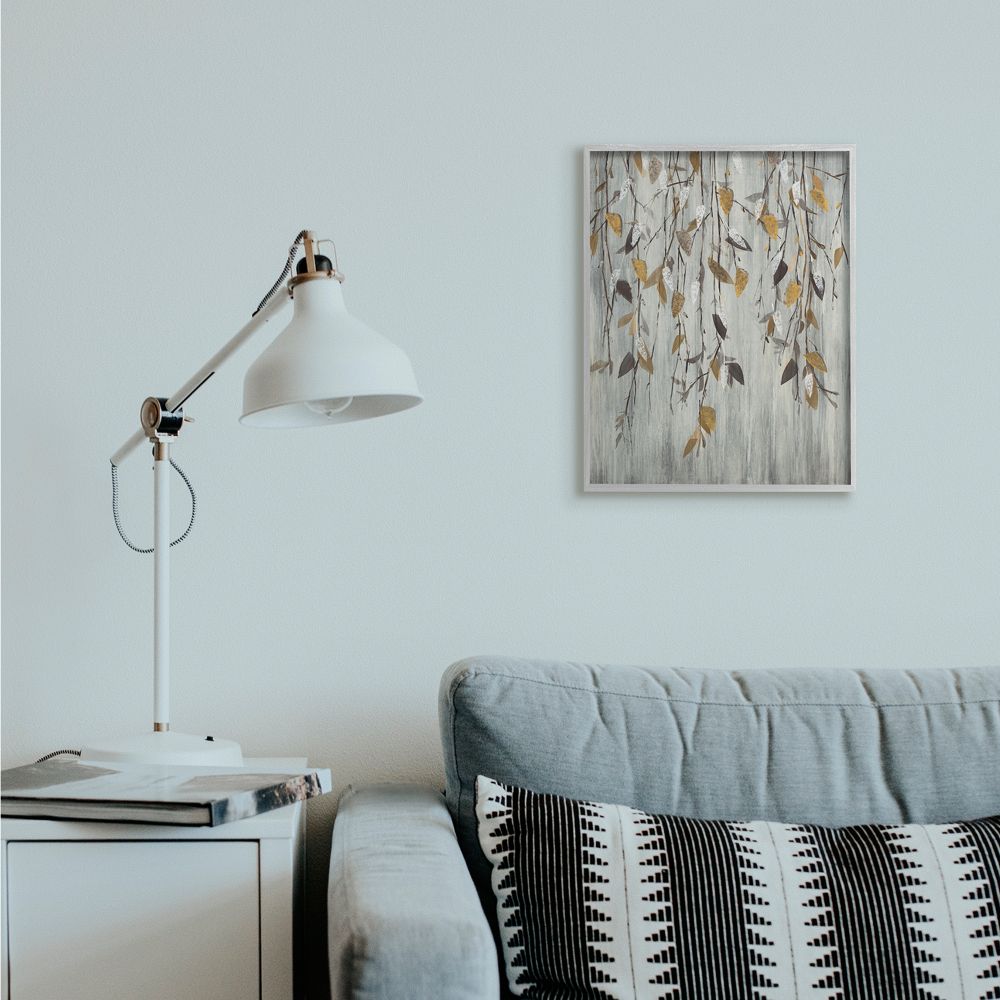 Stupell Industries Rustic Forest Vine Landscape Brown Grey Country Painting Framed Wall Art Design by Liz Jardine, 16" x 20", Gray Framed