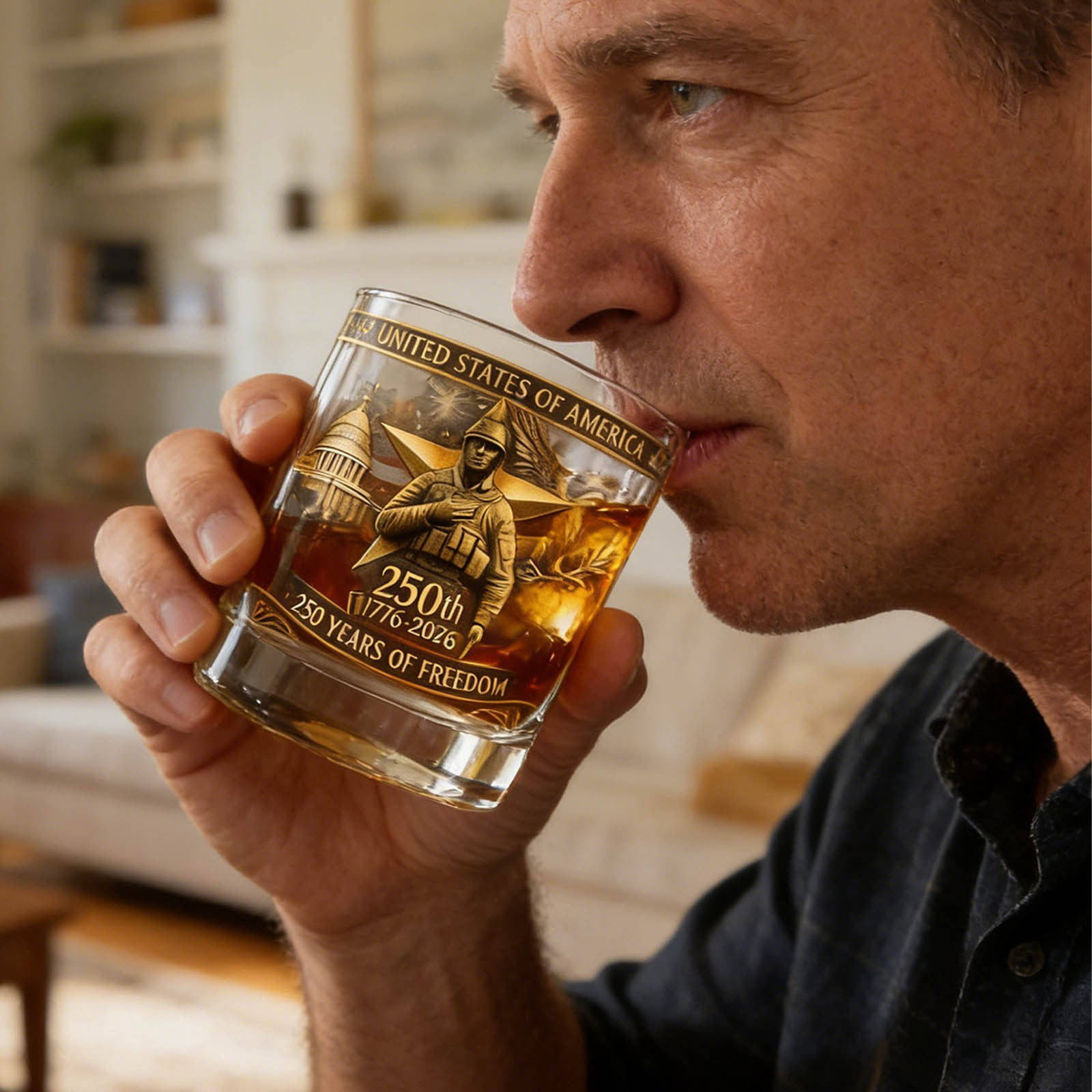 USA 250th Anniversary Bottle America 250th Anniversary Bottle Glass , Father's Day For Liquor Or Cup, We The People 250 Anniversarys Decanter For Scotch Bourbon