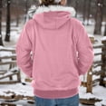thumbnail image 6 of Brilliant Winter Jackets for Women Clearance under $10.00 Fashion Women Casual Hooded Slim Zipper Fleece Sweater Coat Pink L, 6 of 9