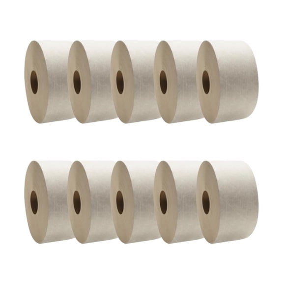 SSBM 2.83 Inch x 150 Yards Reinforced Kraft Tape, White, Water Activated, Carton Packaging Tape, 20 Rolls