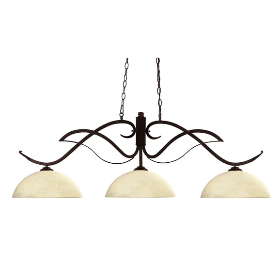 3 Light Island/Billiard In Billiard Style 13.5 Inches Wide By 17.75 Inches High Z-Lite 126Brz-Dgm14