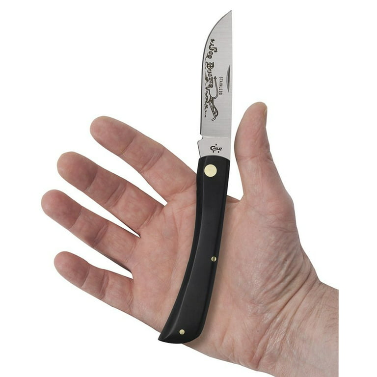 Case Sod Buster Pocket Knives, Jet-Black, Medium 