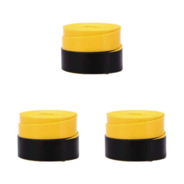 Guardoinrt 1/2/3 Tennis Overgrip Non Toxique et Durable pour une Performance Longue Durée Puissance de Liaison Rouleau Jaune pack 3 Pcs