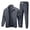 Gray, variant on Men’s Two Piece Tracksuit Set with Zipper Jacket and Drawstring Pants Athletic Full Sleeve Top and Bottom Sportswear Outfit
