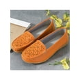 thumbnail image 4 of Avamo Chaussures Bateau pour Femmes Mocassins à Tige Basse à Bout Rond Mocassins Légers à Semelles Compensées Marche Orange 5, 4 of 7