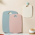 thumbnail image 1 of Reversible Kitchen Cutting Board Set Of 3 Non-slip Rubber Border Dishwasher Safe Strong Food Plastic Chopping Boards Chopper Tray Cooking Gadget, 1 of 9