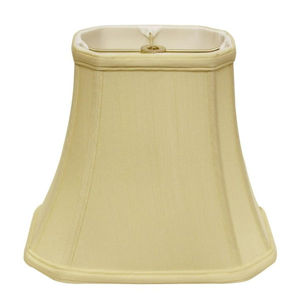 Slant Cut Corner Rectangle Bell Softback Lampshade with Washer Fitter